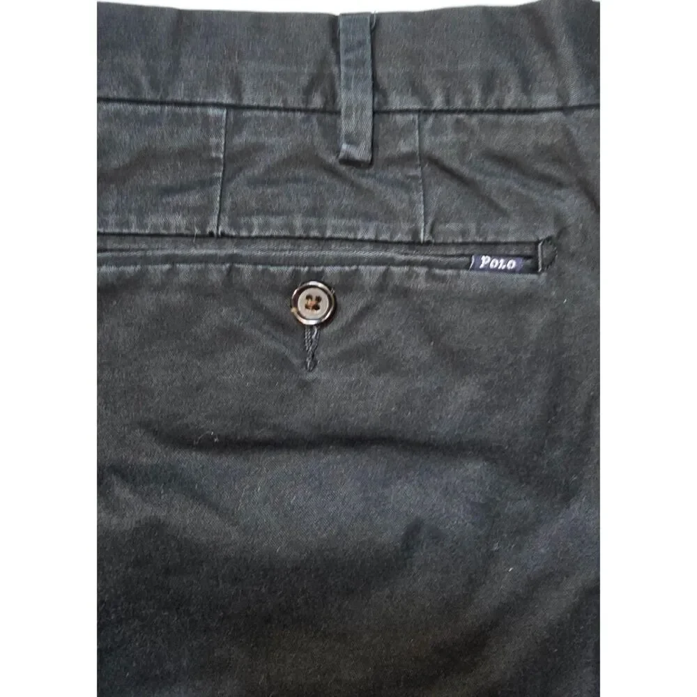 Ralph Lauren Polo Stretch Slim Fit Black Size 38 x 32 Men's Chino Pants - 54